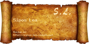 Sipos Lea névjegykártya